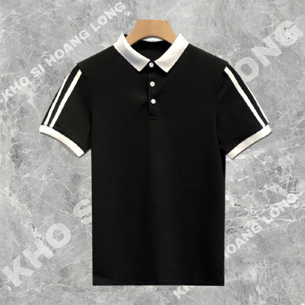 Áo Polo Nam Cổ Bẻ kẻ Vạch Vai Chất Liệu Polo Cá Sấu Cao Cấp Co Dãn 4C Thấm Hút Mồ Hôi AC118 - Kho Sỉ Hoàng Long | BigBuy360 - bigbuy360.vn
