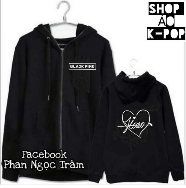 Áo khoác kéo khóa BLACKPINK chữ ký 4 thành viên blackpink | BigBuy360 - bigbuy360.vn