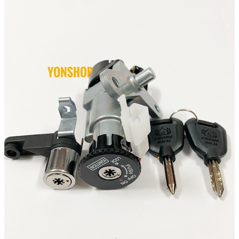 Bộ Ổ Khoá Xe Exciter 135 2005->2010 Chìa 6 - 8 Cạnh Chống Trộm Cao Cấp Chính Hãng VƯƠNG NIỆM