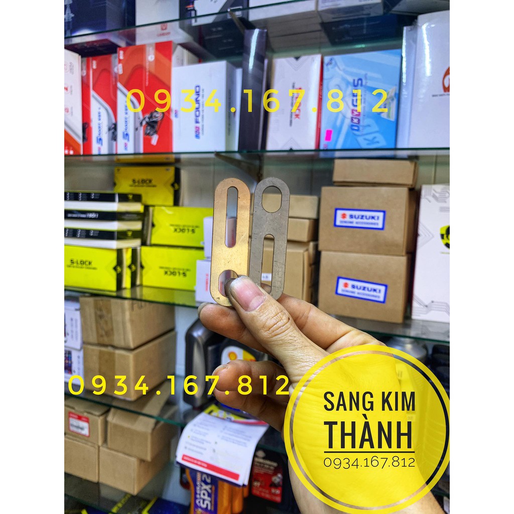 Cặp Pad Inox 304 Lắp Đèn Bi Cầu Mini Phuột Xe Honda AIRBLADE