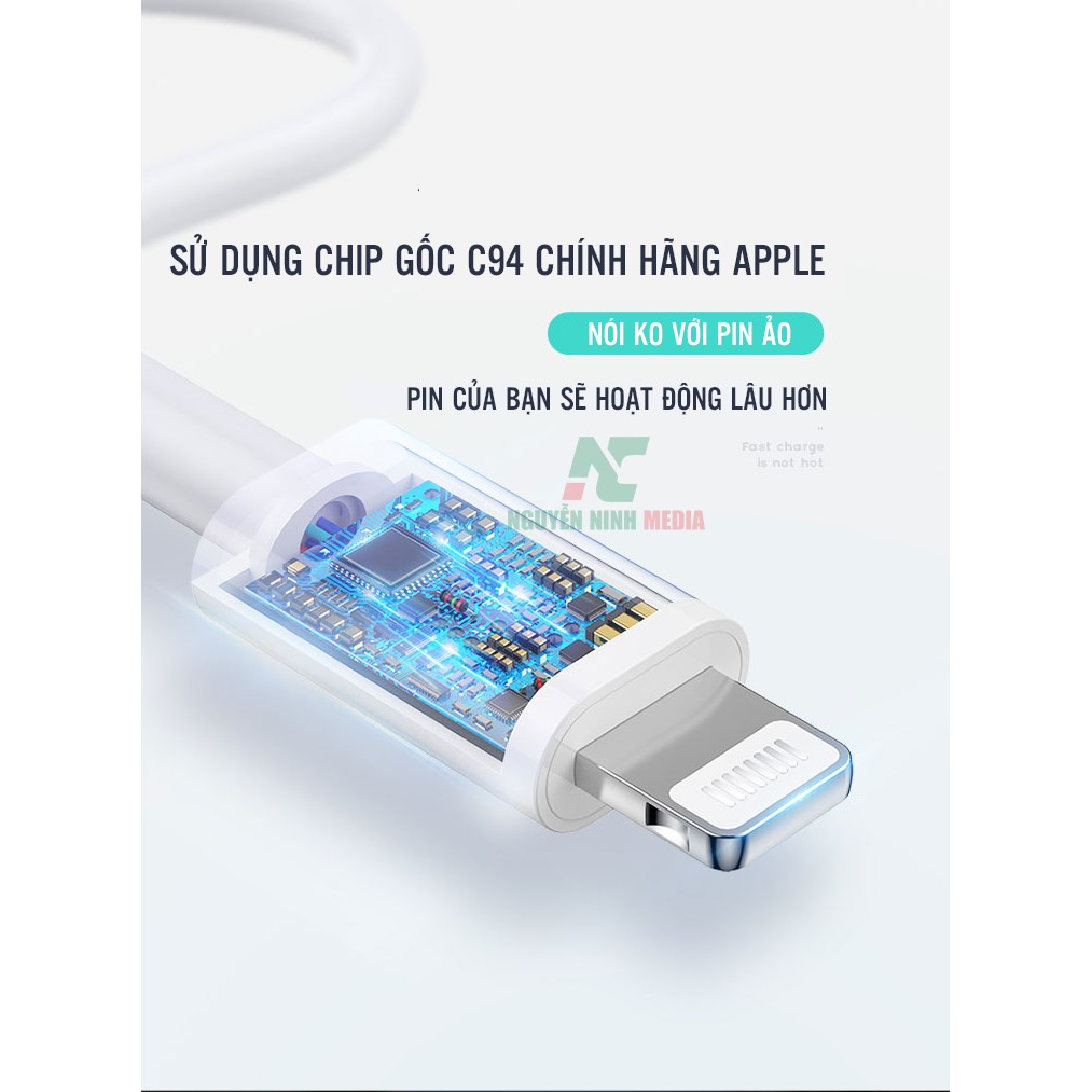 Cáp Sạc Nhanh USB Type C to Lightning Chuẩn MFI Cho iPhone, iPad Joyroom S-M421 2M - Hàng Chính Hãng