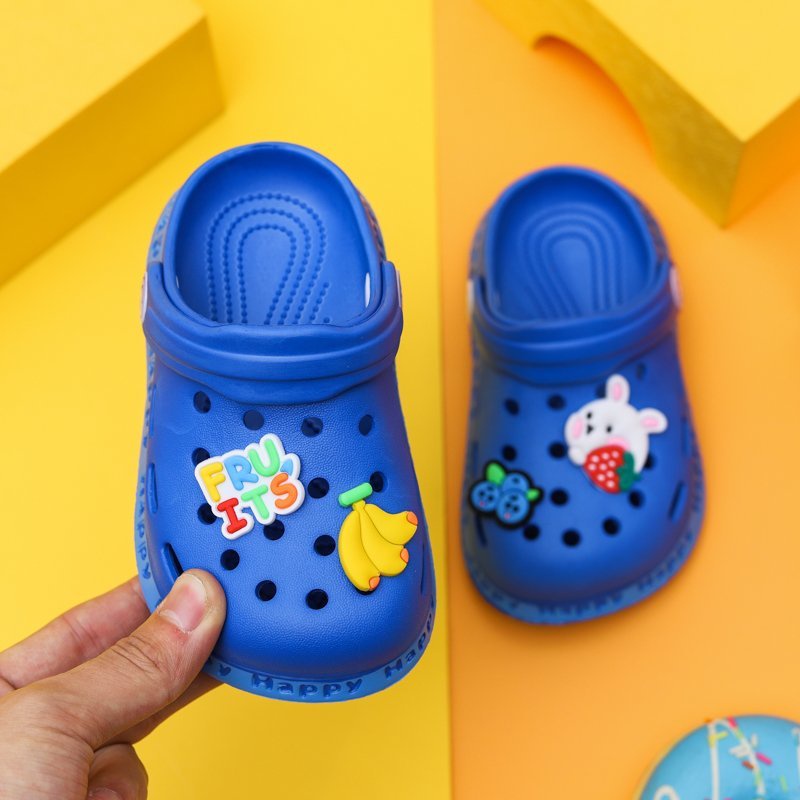 2 cách để mặc! Dép Đế Mềm Siêu Nhẹ Thoải Mái Chống Trượt In Hình Thỏ Hoạt Hình Cho Bé 2-8 Tuổi