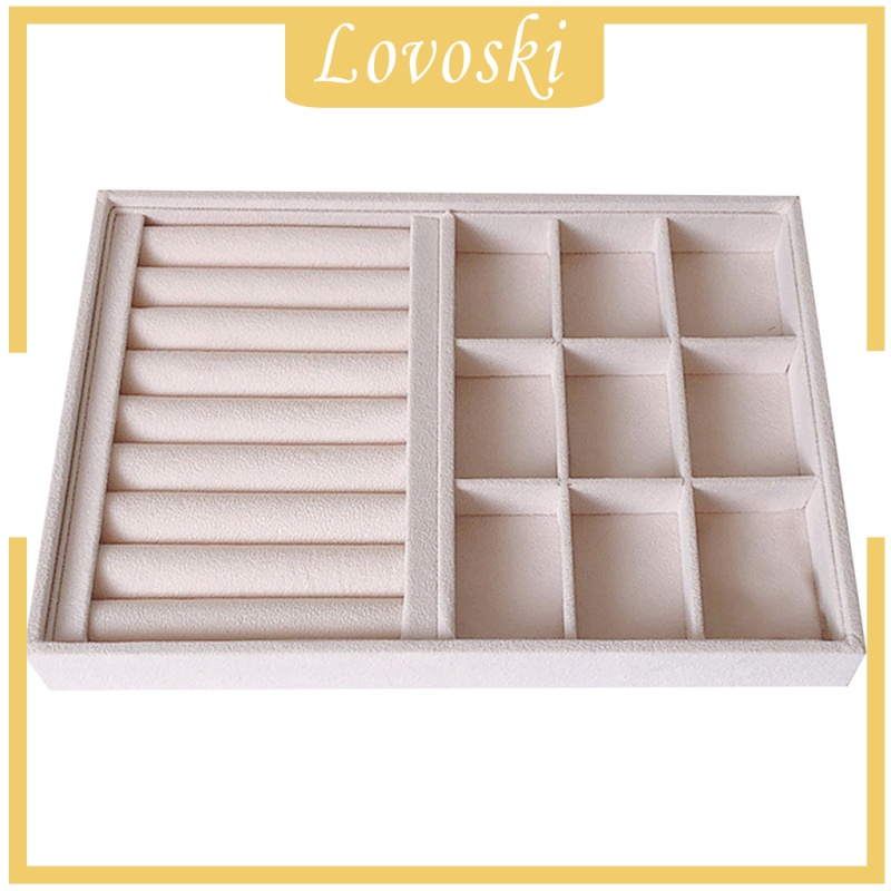 [Lovoski] Khay Đựng Trang Sức Bằng Nhung Có Thể Xếp Chồng Lên Nhau