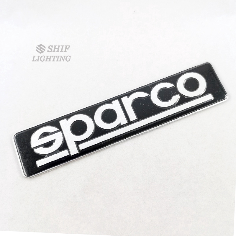 Sticker hợp kim nhôm dán trang trí cho xe hơi Sparco độc đáo