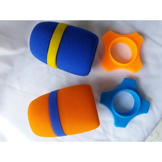 Combo Bộ 2 Mút Bọc Đầu Micro - 2 Vòng Chống Lăn