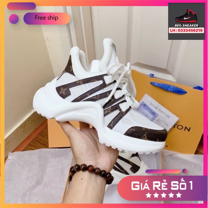 🔥 🔥 Giày LV. Archlight 🔥 trắng nâu hàng 1:1 chất lượng ( full box + freeship )