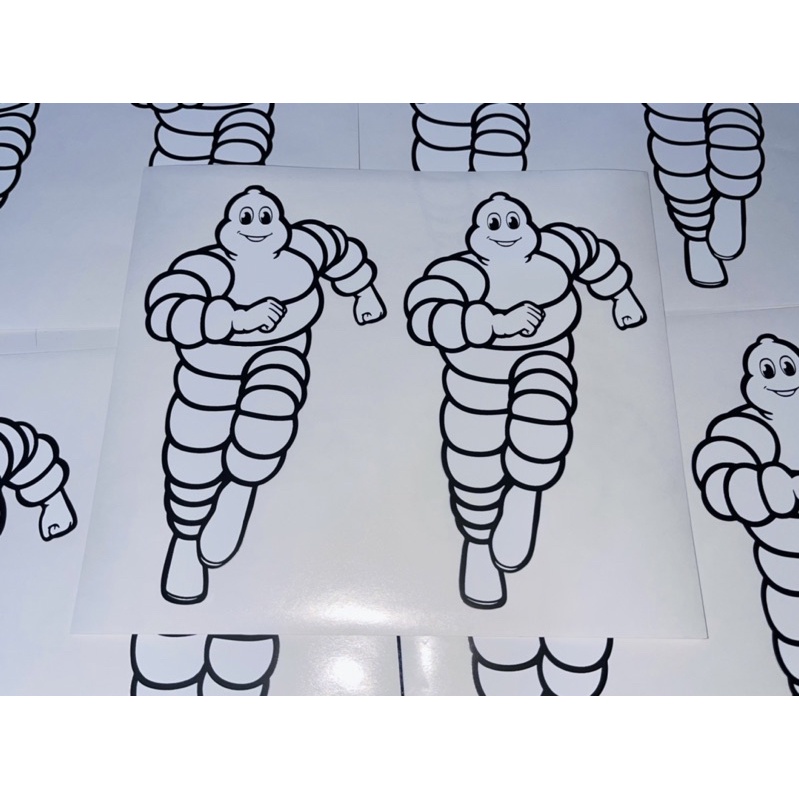Tem Michelin hình Bibendum chính hãng, dễ dán kháng nước.