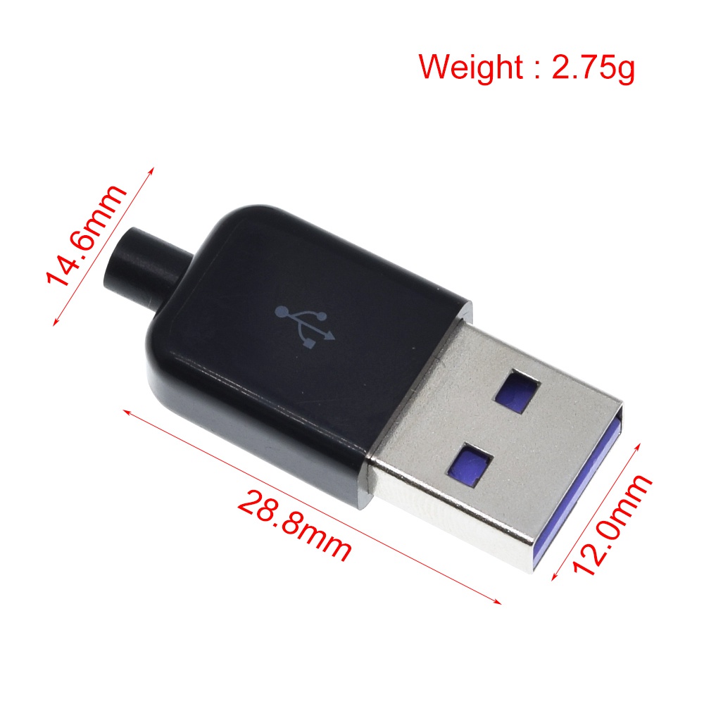 Dây Cáp Sạc Nhanh USB Type-C 65W 5A PD 5Pin PCB + Type A 5Pin USB DIY