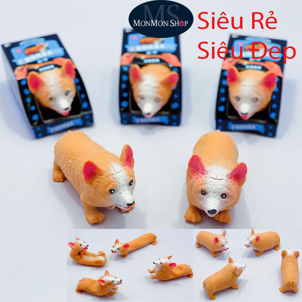 Chó Corgi,Chó Nhật Bóp Xả Stress/ Đồ chơi squishy Giá Rẻ giảm căng thẳng chất lượng đảm bảo