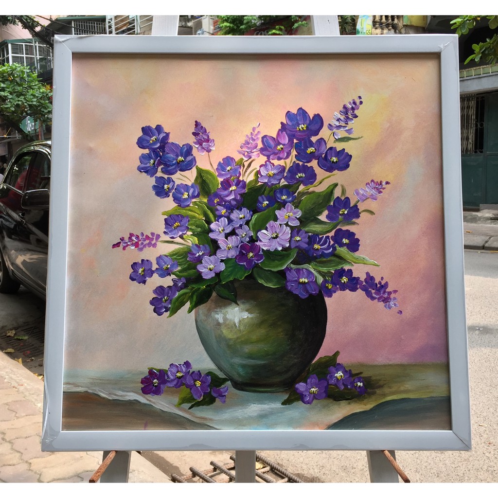 TRANH HOA (45x45cm đã gồm khung)