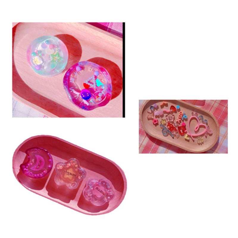 Khuôn silicone làm trang sức thiết kế DIY resin tạo kiểu bông hoa ngôi sao mặt trăng