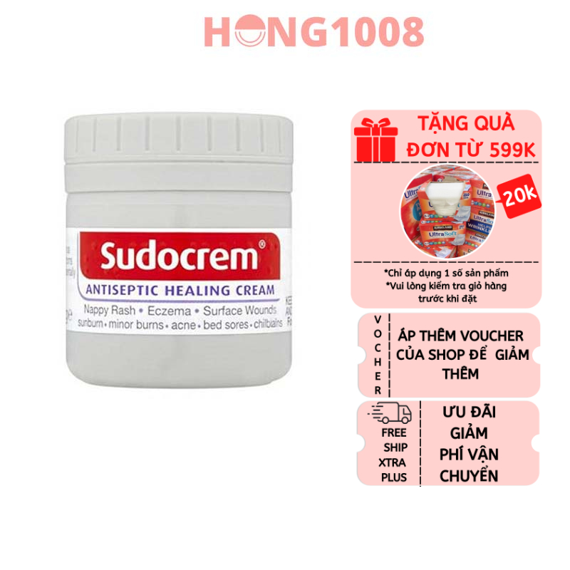 Kem Sudocrem 60g - Kem Hỗ Trợ Giảm Hăm Tã Cho Trẻ Antiseptic Healing Cream