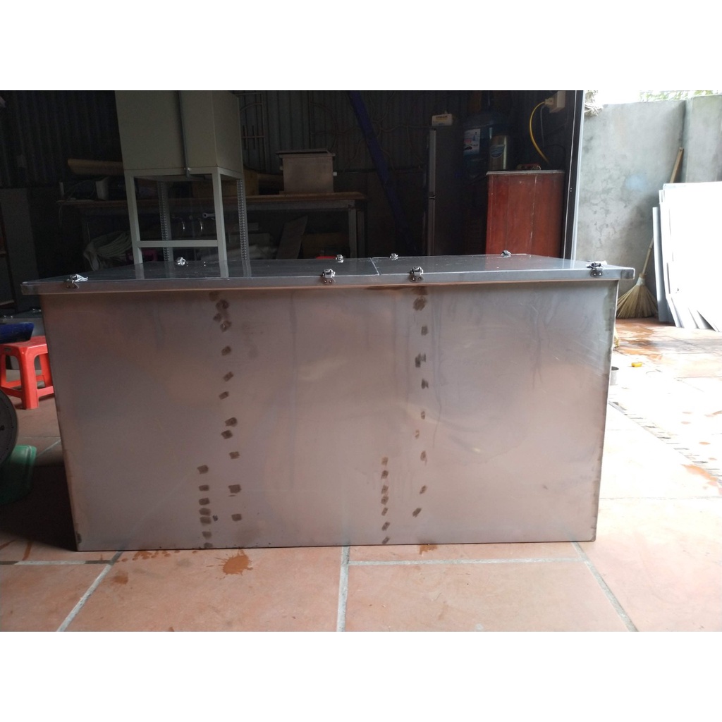 Bể tách mỡ 40L, Bẫy mỡ 40L, Bẫy mỡ Inox 40L
