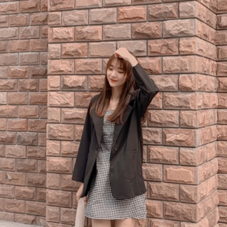 BLAZER ĐEN 1 CÚC TÚI VUÔNG (ảnh thật/sẵn)