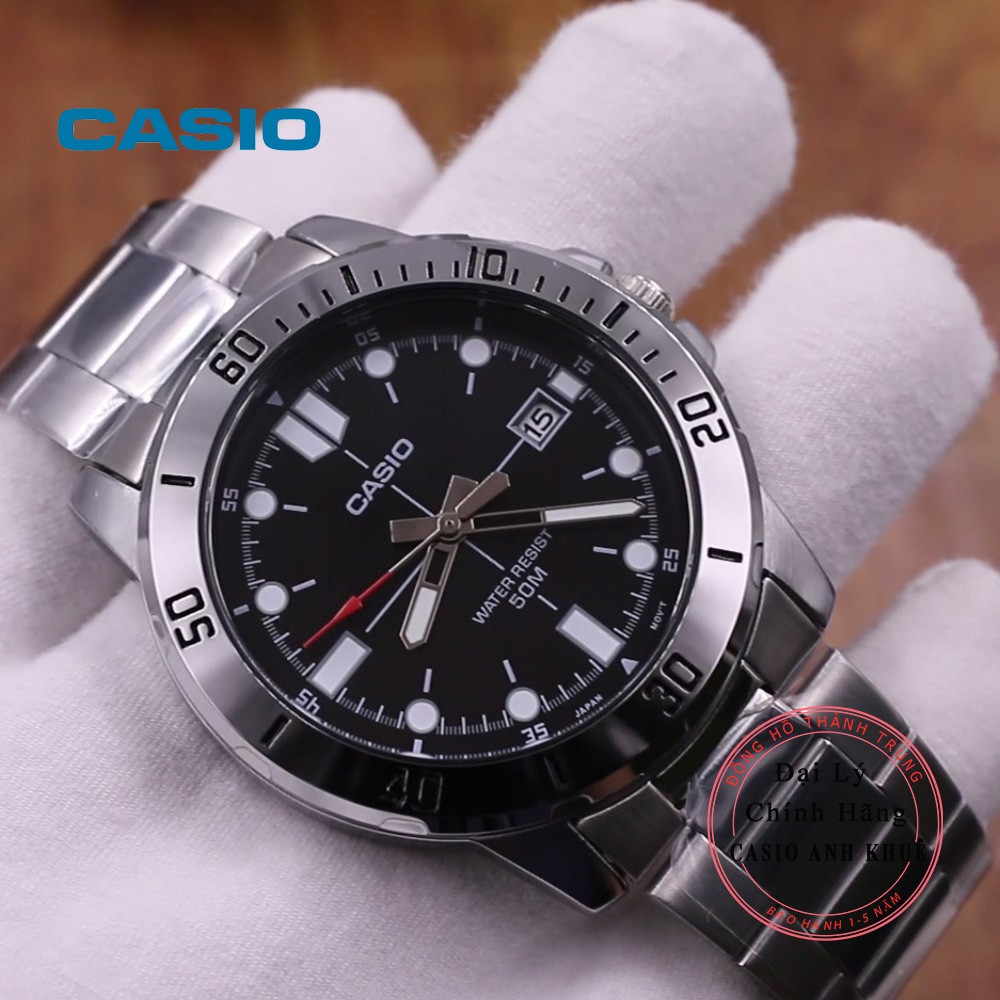 Đồng hồ Casio Nam MTP-VD01D-1EVUDF cỡ mặt 45mm