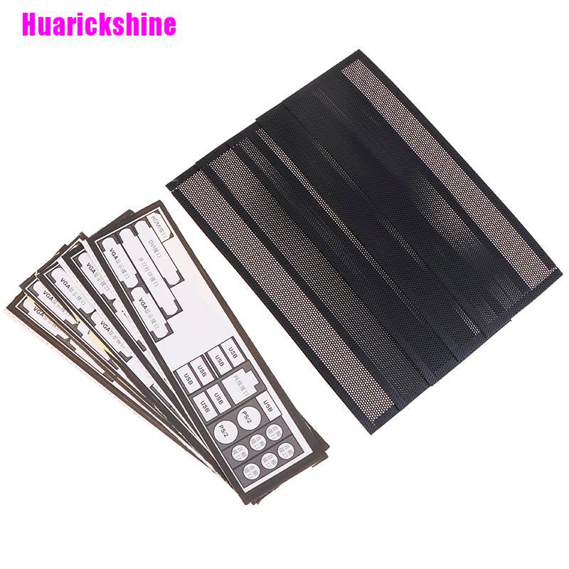 Set 5 Tấm Lọc Bụi Bằng Pvc Gắn Lưng Máy Tính