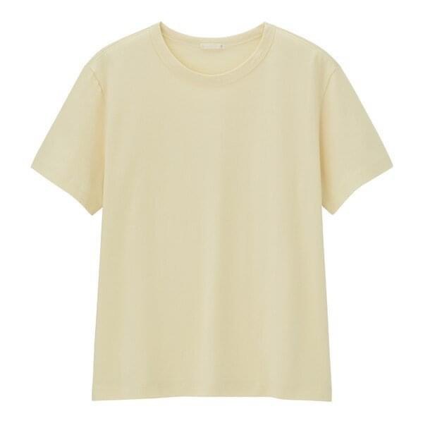 Áo thun nữ vàng trơn Crew-Neck T-shirt chất vải cotton mềm, thoáng mát ChiDu - TA025