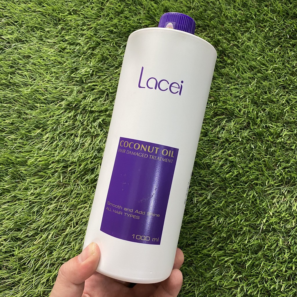 Hấp dầu dừa Lacei Pure Coconut Oil Hair Damaged Treatment 1000ml