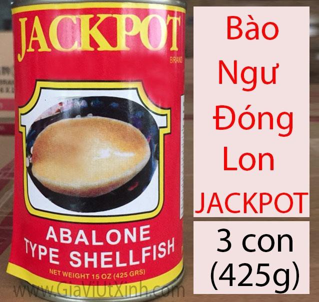 BÀO NGƯ JACKPOT 425G X 3 CON - ABALONE JACKPOT HONGKONG