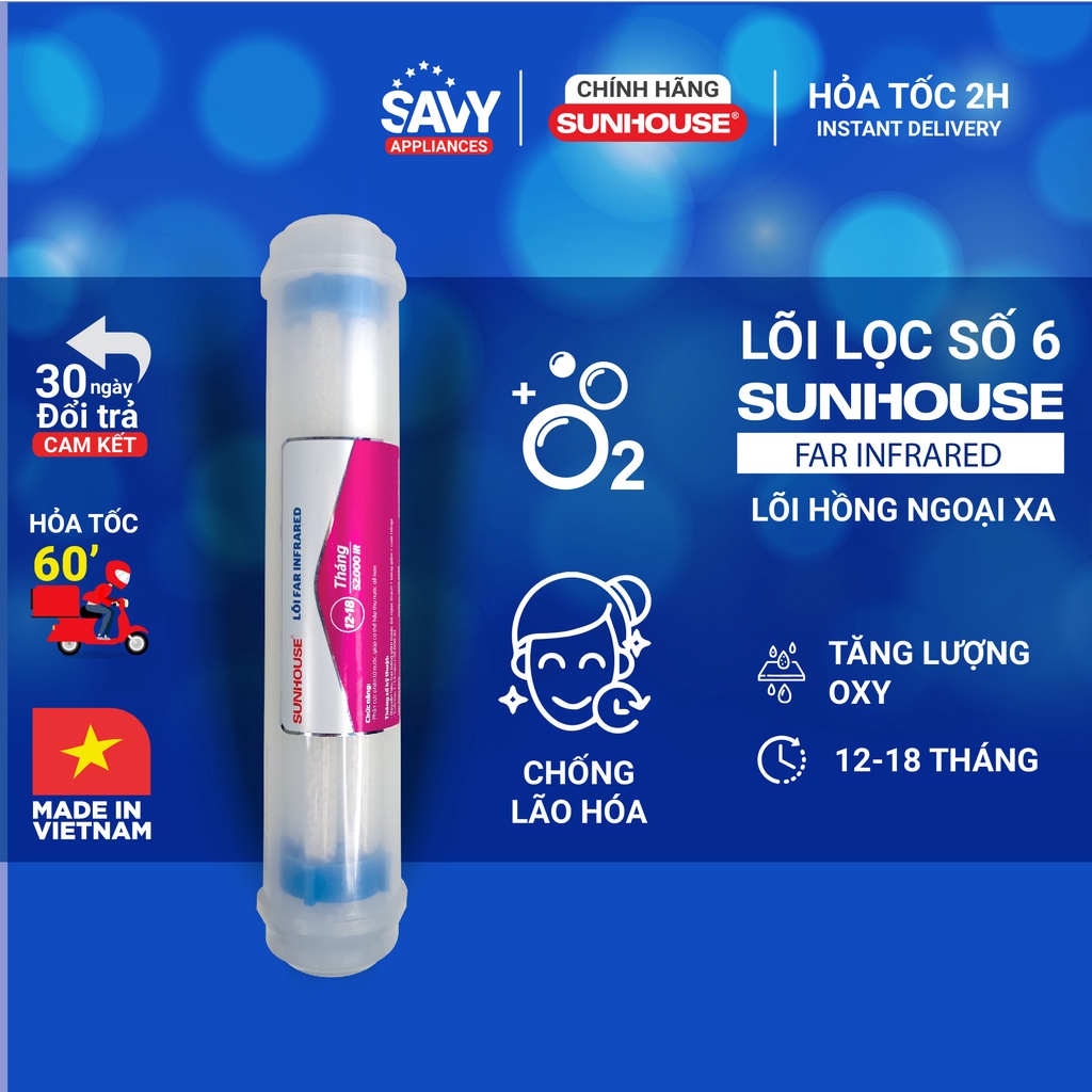 Combo lõi 5 đến lõi 10 Sunhouse [Chính hãng] - Lõi tạo khoáng bù điện giải