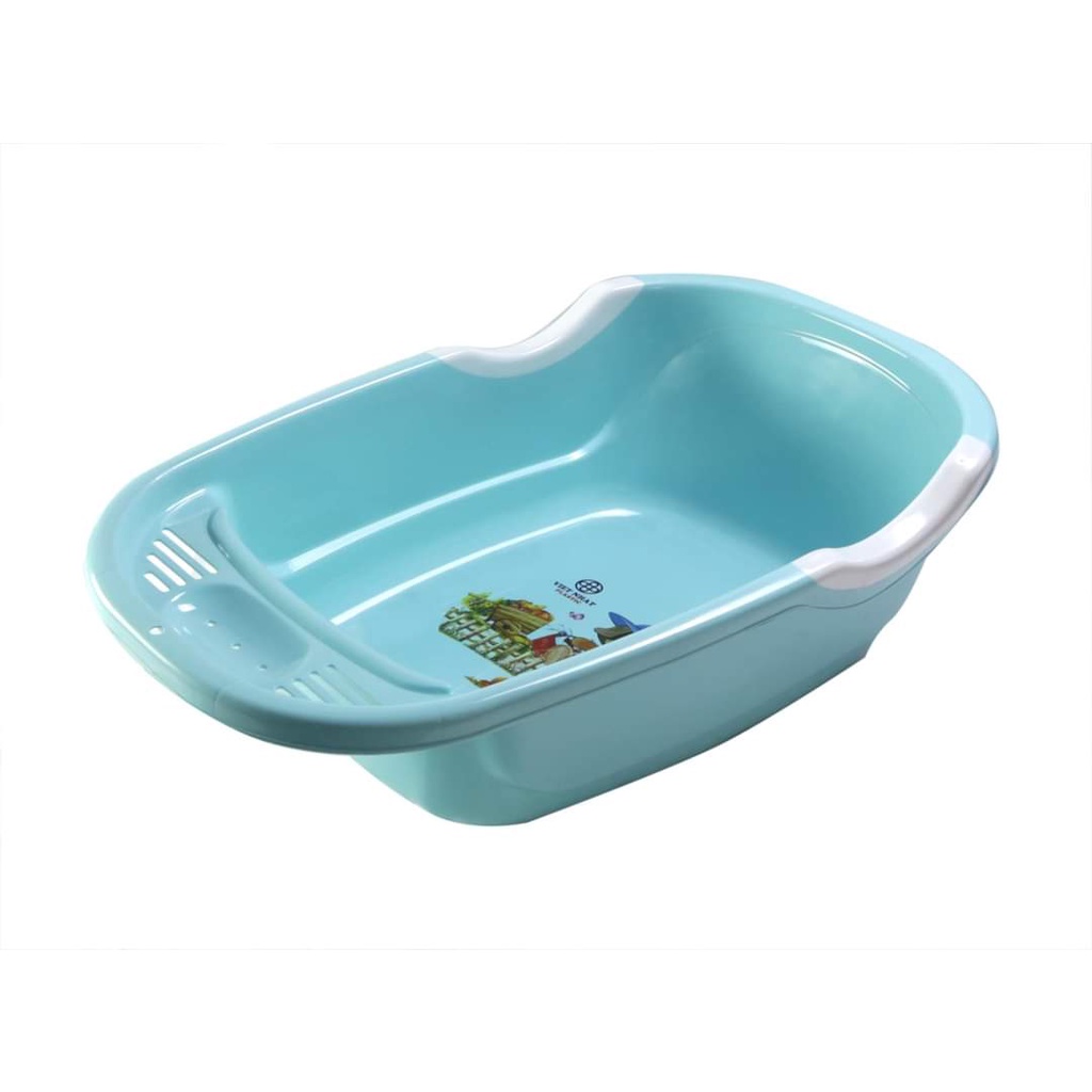Chậu tắm cho bé có giá đỡ nhựa Việt Nhật cao cấp. Dài 79.5cm rộng 46 cm cao 21cm. Hàng Việt Nam chất lượng cao