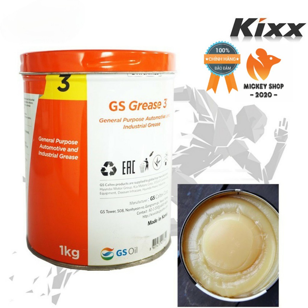 [Pro] Mỡ bò đa dụng Kixx Grease 3 1kg - mickey2020shop