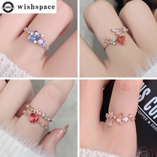Nhẫn đeo tay kim loại đính đá quý sang trọng cho nữ