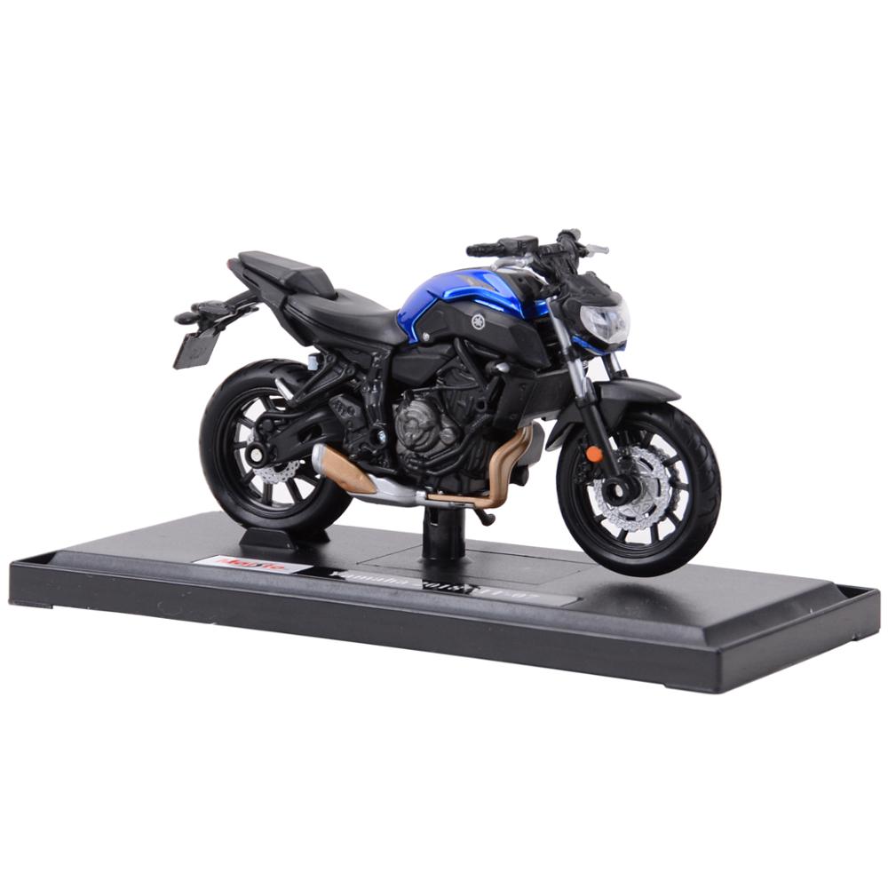 Maisto 1:18 2018 Yamaha MT07 Die Cast Đồ chơi mô hình tĩnh mô tô sưu tầm