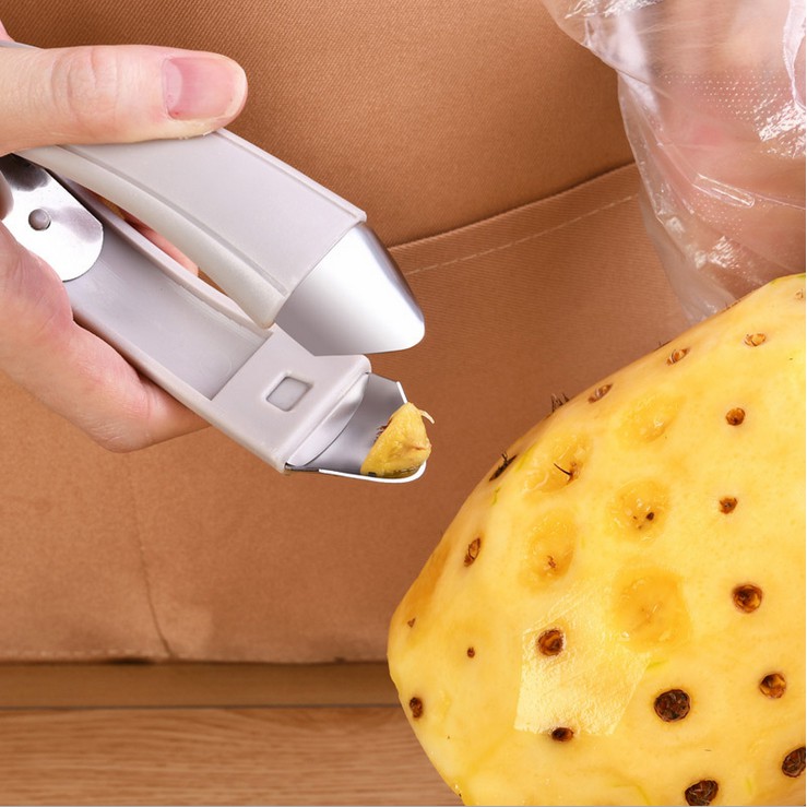 Dụng cụ lấy mắt dứa (Thơm/khóm) lấy ruột dâu tây tiện lợi chất liệu inox IN08 (Giao mầu ngẫu nhiên)