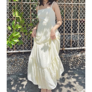 Đầm maxi hai dây voan - May May