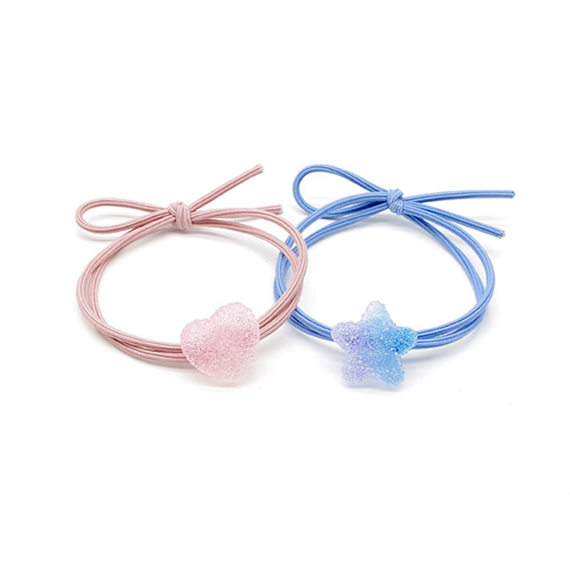 Dây Buộc Tóc Hình Ngôi Sao / Trái Tim Xinh Xắn Cho Nữ