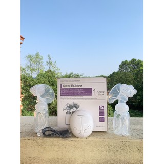 Máy hút sữa điện đôi Real Bubee [ Có chế độ massa kích sữa, Hút êm ái như em bé bú [SHOPEE TRỢ GIÁ KHỦNG]
