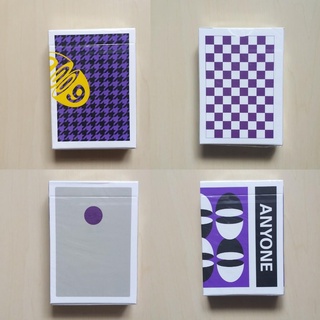 Bộ bài tây Cardistry ANYONE WORLDWIDE PURPLE 6006 DOTS CHECKERBOARD HOUNDSTOOTH playing card