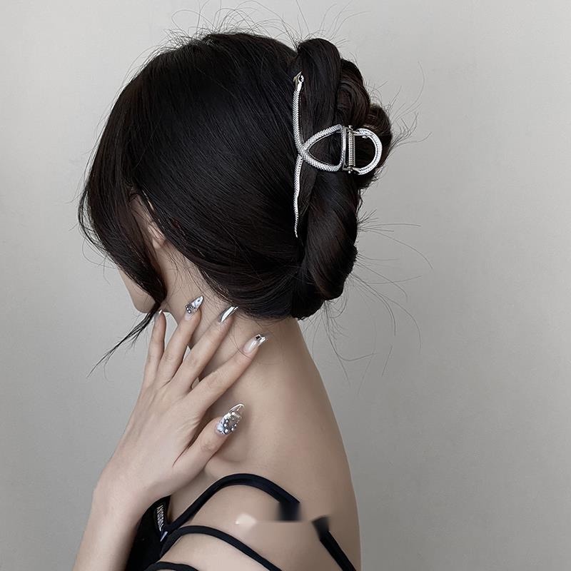 Kẹp Tóc Hình Đầu Rắn Phong Cách hip hop Hàn Quốc Cỡ Lớn