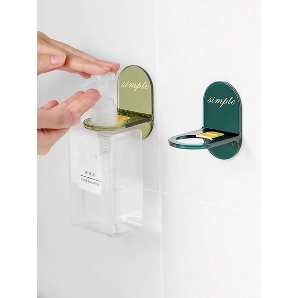 Móc treo chai dầu gội ❤️SALE❤️ Móc dán tường chịu lực có thể điều chỉnh kích cỡ treo chai dầu gội - nước rửa tay sữa tắm