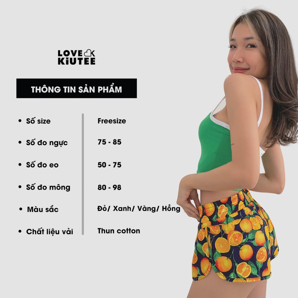 Quần trái cây dễ thương phong cách Fruit Short dành cho bạn gái - LOVEKIUTEE