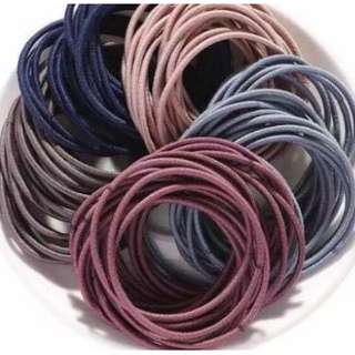 Sét dây buộc tóc 100 dây có túi zip