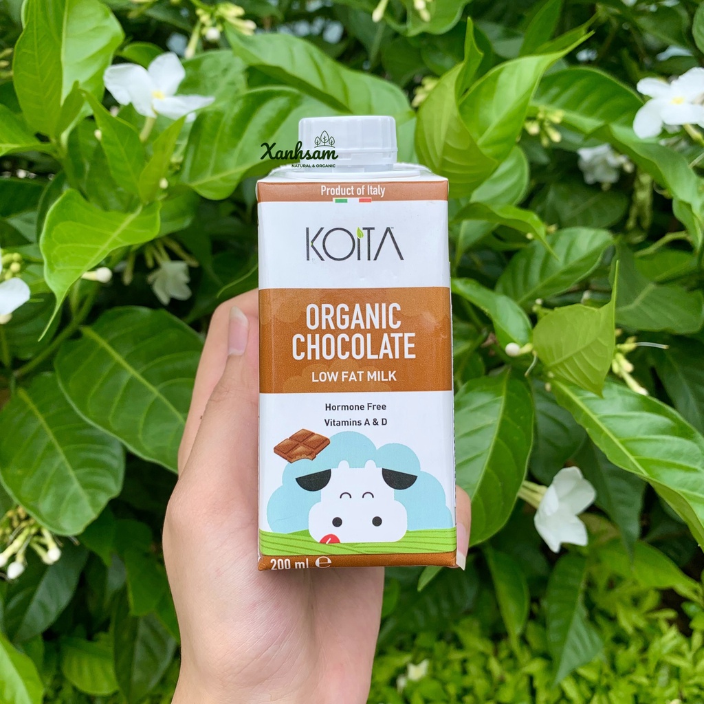 Sữa Bò Hữu Cơ Koita 200ml SOCOLA, DÂU, NGUYÊN KEM  - XanhSam Organic