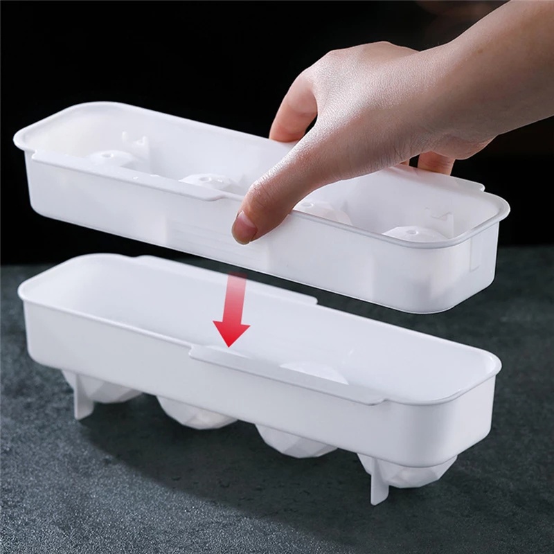 Whiskey Ice Square Maker Ice Tray Molds Easy-Release Mold -24-Grid