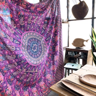 [ cao cấp ] Khăn treo trang trí Mandala Ấn Độ 100% Cotton 2m1 X 2m4 chất lượng