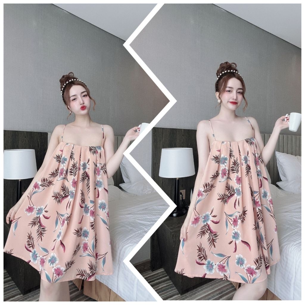 Váy ngủ sexy ❣️FREE SHIP❣️ Đầm ngủ sexy Chất Siêu Mát Dáng Siêu Xinh &lt;80KG