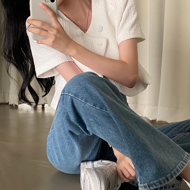 Áo Khoác Blazer Ngắn Tay Thiết Kế Mới Mùa Hè 54059