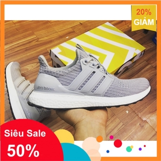 🔥 [XẢ KHO] Giày Ultraboost 4.0 grey [ĐEP CHUẨN ] 🔥 new . .