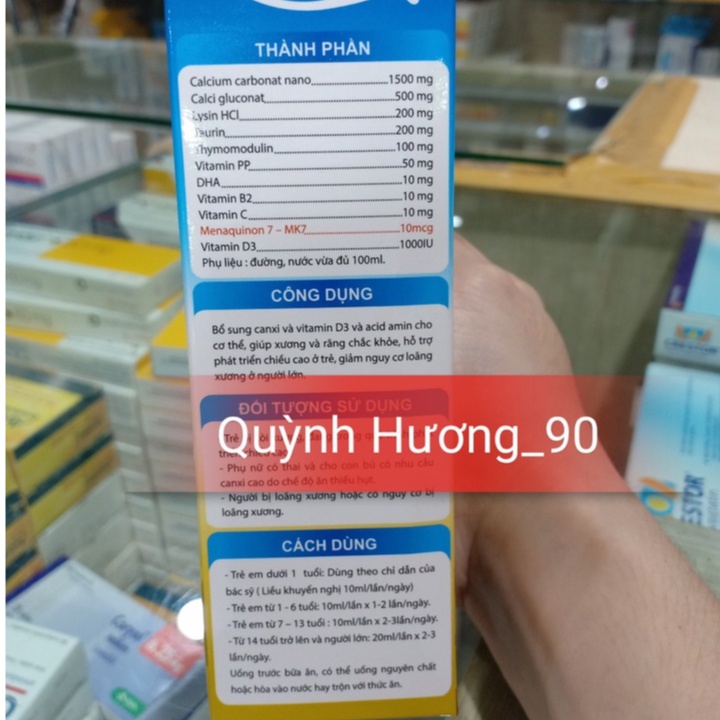 ALPHAVIT CALCIUM NANO bổ sung canxi cho bé yêu phát triển chiều cao