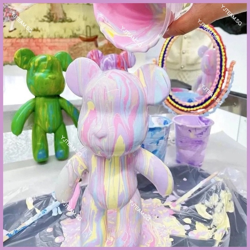 Mô Hình Gấu KAWS 7-23CM Tự Tô Màu Độc Đáo