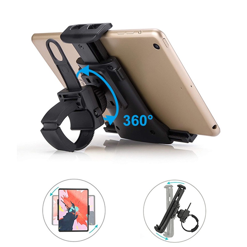 Giá Đỡ Điện Thoại / Máy Tính Bảng Kích Thước 4.7-11 inch Có Thể Điều Chỉnh Gắn Tay Lái Xe Đạp