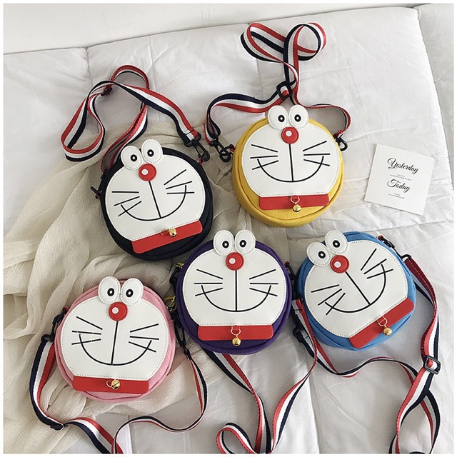 Túi xách tote vải đeo chéo Hàn Quốc DOREMON TV30