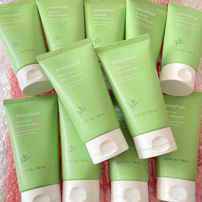 sữa rửa mặt trà xanh Innisfree Green tea Cleansing Foam (Chuẩn Aut)