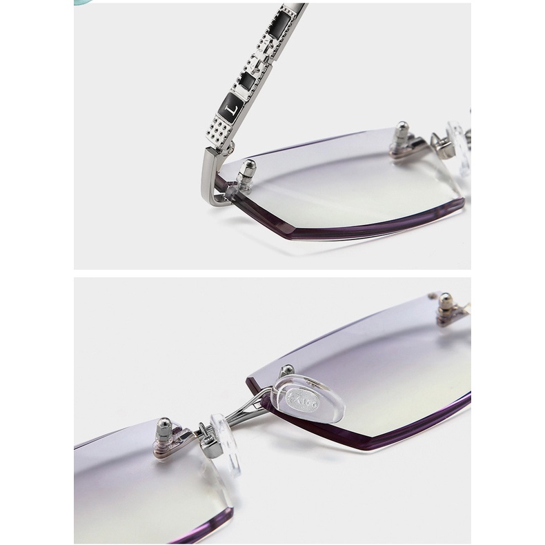 Kính lão thị không gọng cho nam và nữ chất lượng cao Kính đọc sách trên điện thoại di động có độ phân giải cao