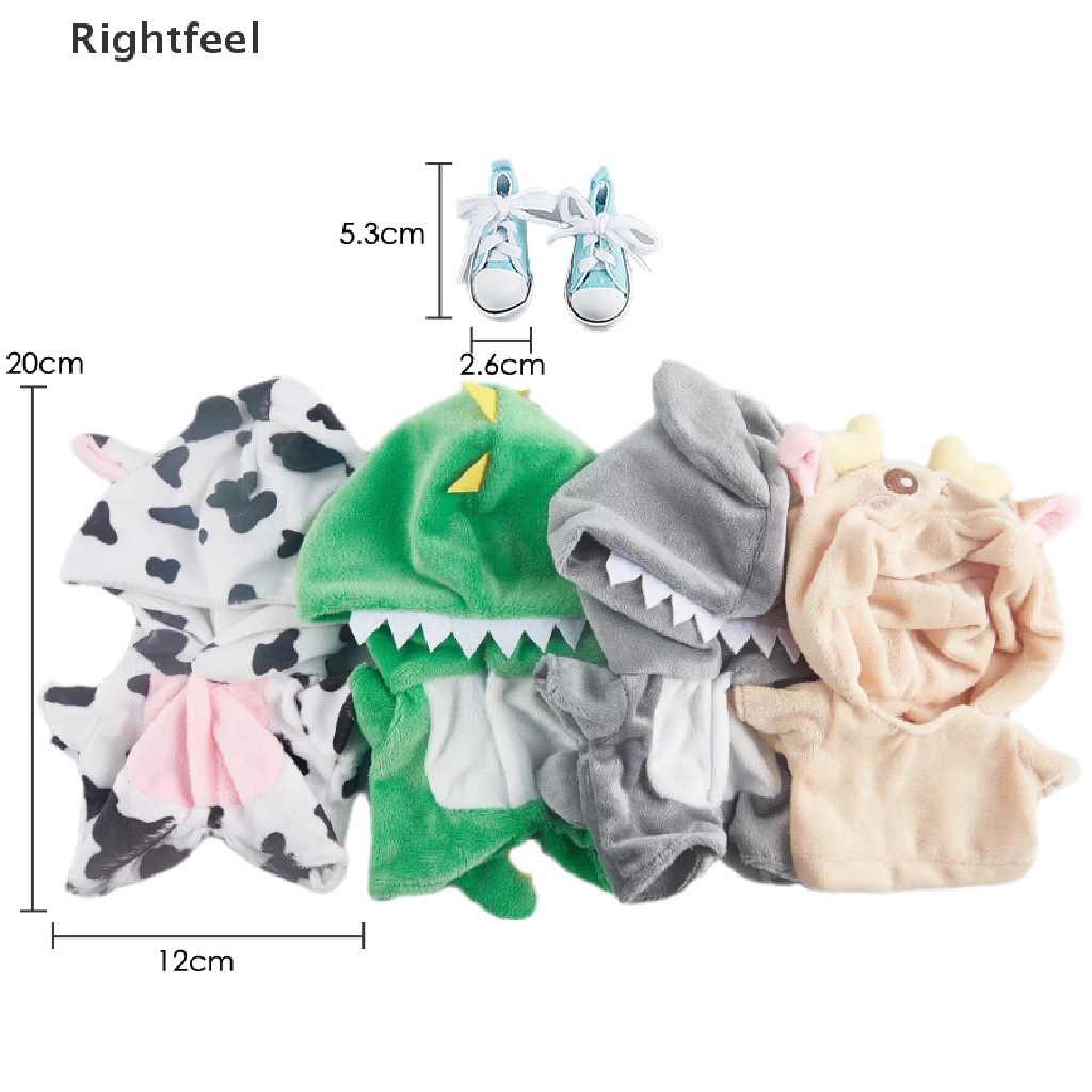 Bộ Đồ Ngủ Liền Thân Hình Khủng Long 20cm Dành Cho Búp Bê